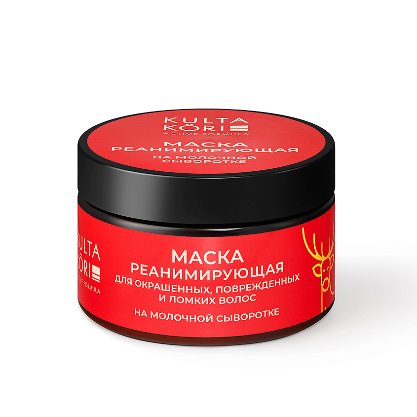 Изображение товара KULTA KORI Маска Реанимирующая для окращенных, поврежденных и ломких волос на молочной сыворотке, 250 мл