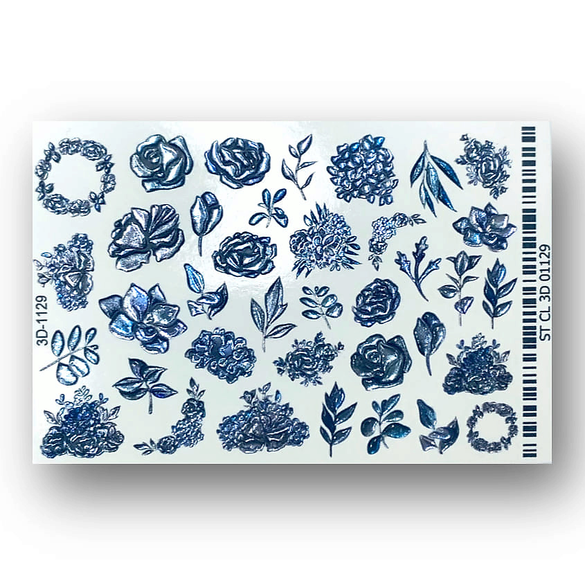 Изображение товара АННА ТКАЧЕВА 3D слайдер дизайн для ногтей CRYSTAL 1129 один шт.