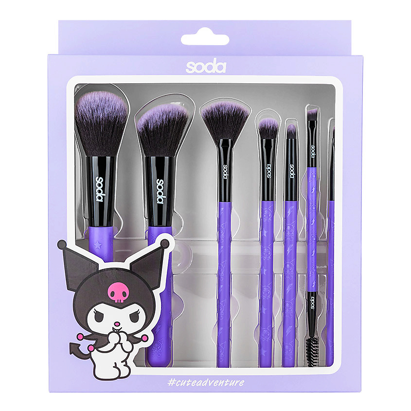 Изображение товара SODA Набор кистей BIG SOFTIE #cuteadventure, 7 шт.