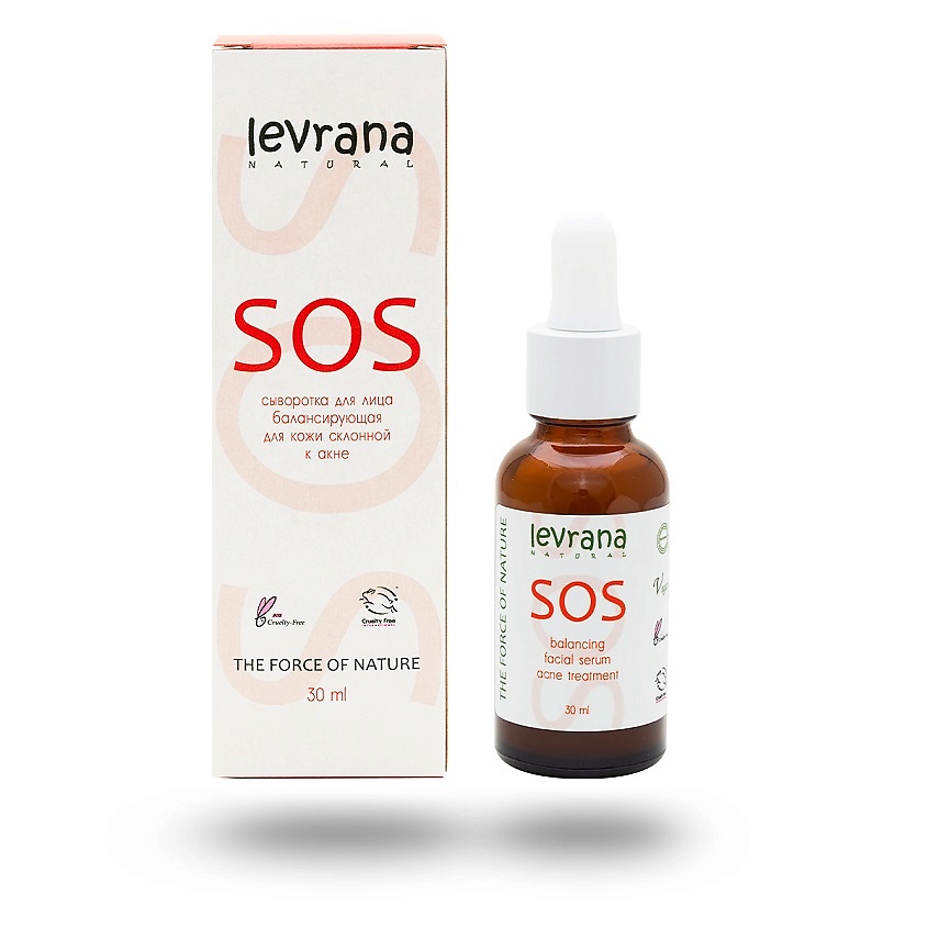 Изображение товара LEVRANA Сыворотка для лица балансирующая SOS Facial Serum, 30 мл