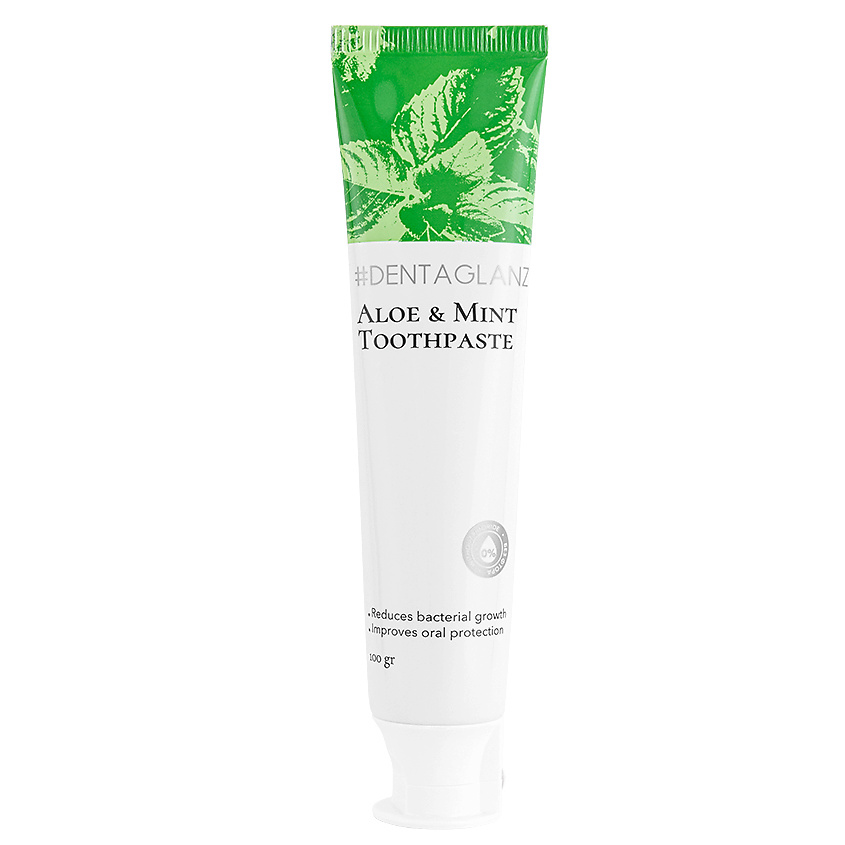 Изображение товара #DENTAGLANZ Зубная паста Aloe & Mint Toothpaste, 100 г