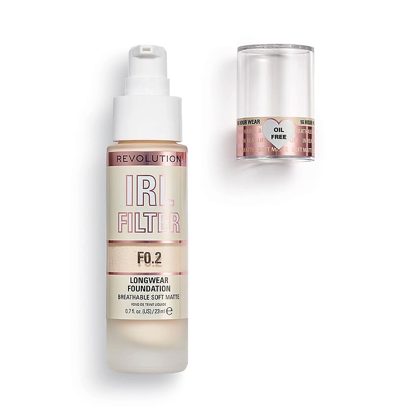 Изображение товара REVOLUTION MAKEUP Тональная основа IRL FILTER LONGWEAR FOUNDATION, F0.2, 23 мл