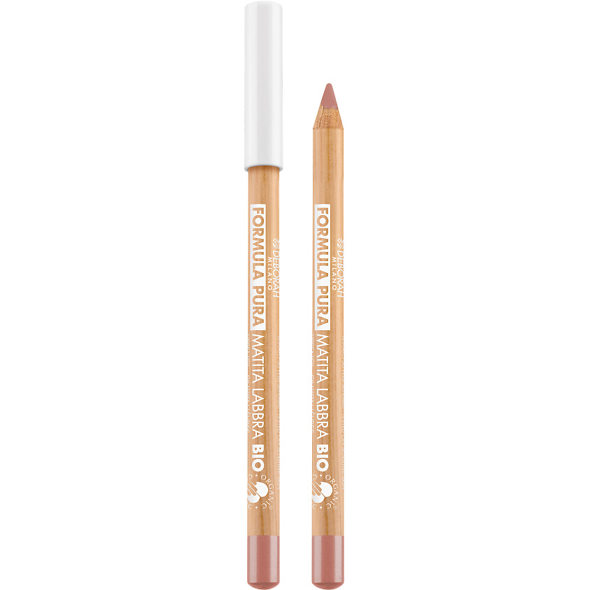 Изображение товара DEBORAH MILANO Карандаш для губ Formula Pura Organic Lip Pencil, № 01 Бежевый нюд, 1,2гр