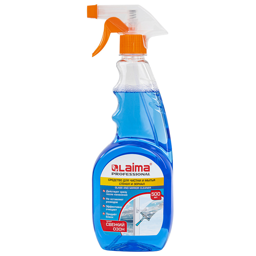 Изображение товара Средство для мытья стекол и зеркал LAIMA Свежий озон 1 шт.