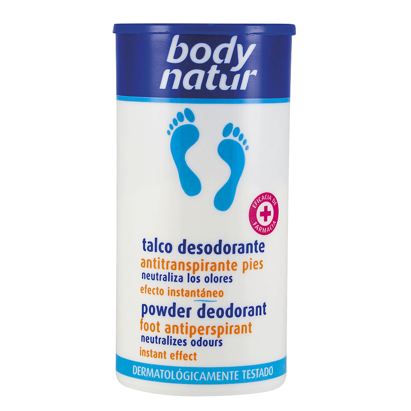 Изображение товара BODY NATUR Дезодорирующая пудра - антиперспирант Powder Deodorant Foot Antiperspirant, 75 мл