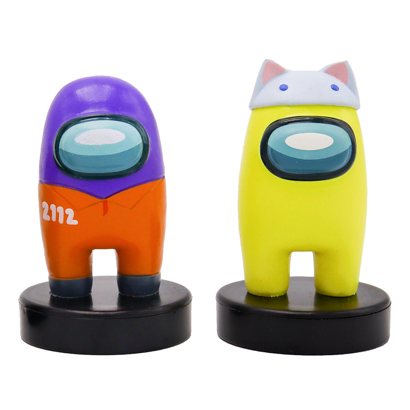 Изображение товара Набор фигурок-штампиков Among Us 3 серия 2 шт высокое качество подарочный