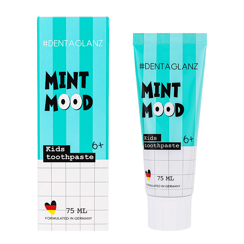 Изображение товара #DENTAGLANZ Детская зубная паста Mint Mood Kids Toothpaste, 75 мл
