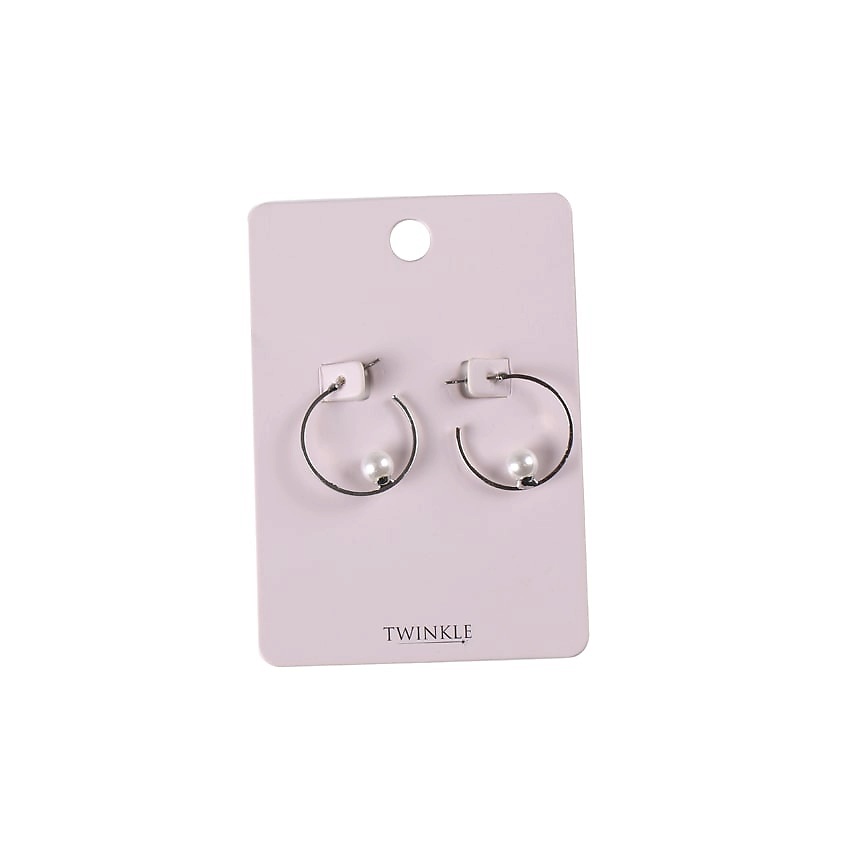 Изображение товара Серьги Twinkle Moon Pearl женские сверкающие украшение для повседневной носки и праздников