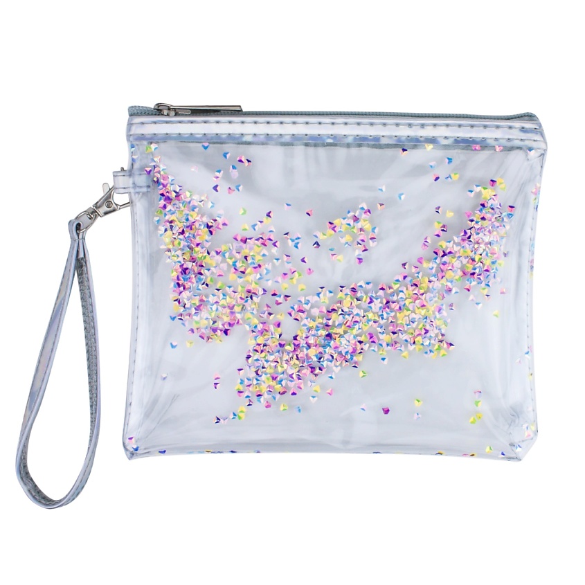 Изображение товара LUKKY Косметичка на молнии с пайетками, цвет: Прозрачный