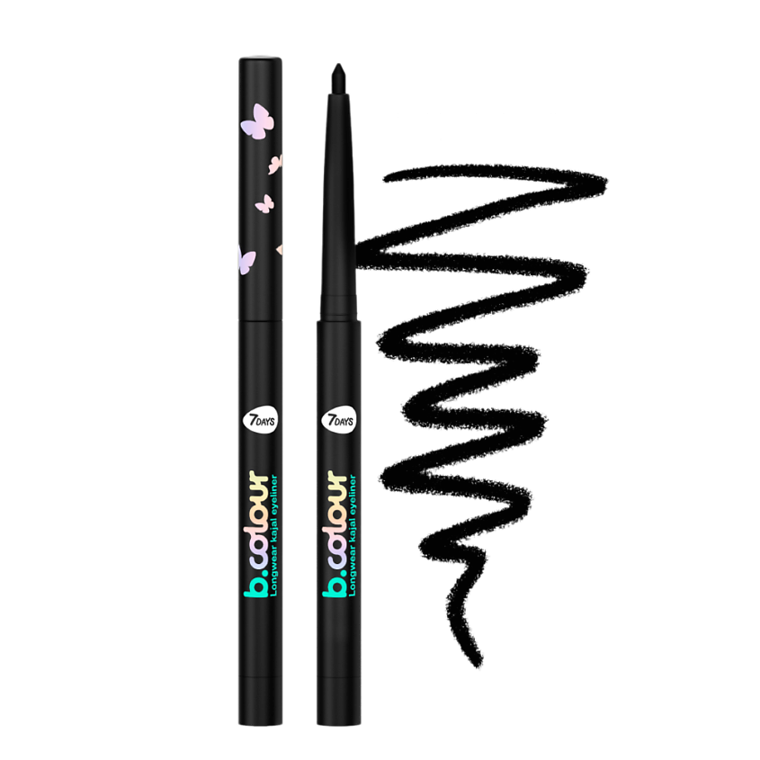 Изображение товара Механический карандаш для глаз B.COLOUR 07 Black водостойкий 3в1