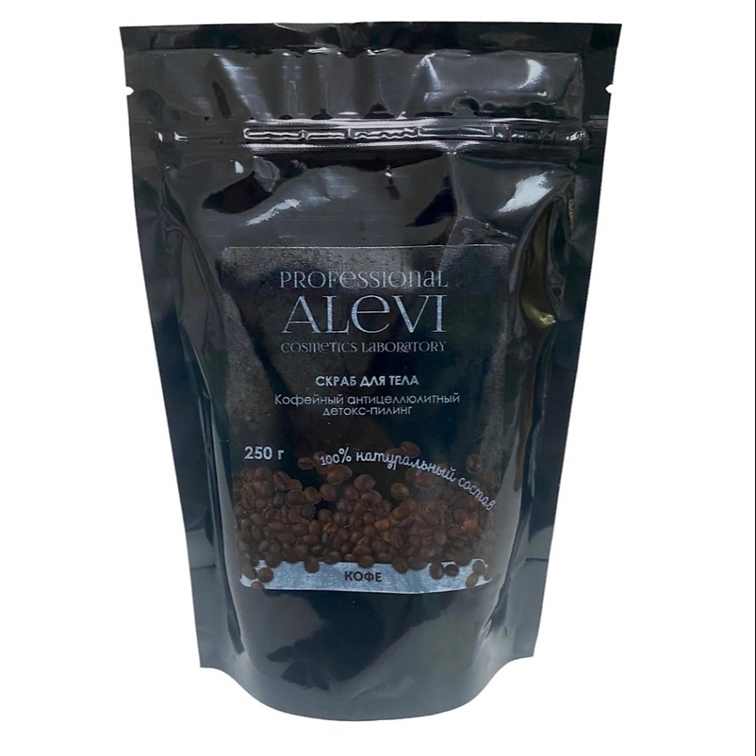 Изображение товара ALEVI Скраб для тела "Кофейный антицеллюлитный детокс-пилинг", 250 г