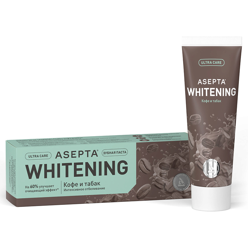 Изображение товара АСЕПТА PLUS Зубная паста Кофе и табак, 75 мл