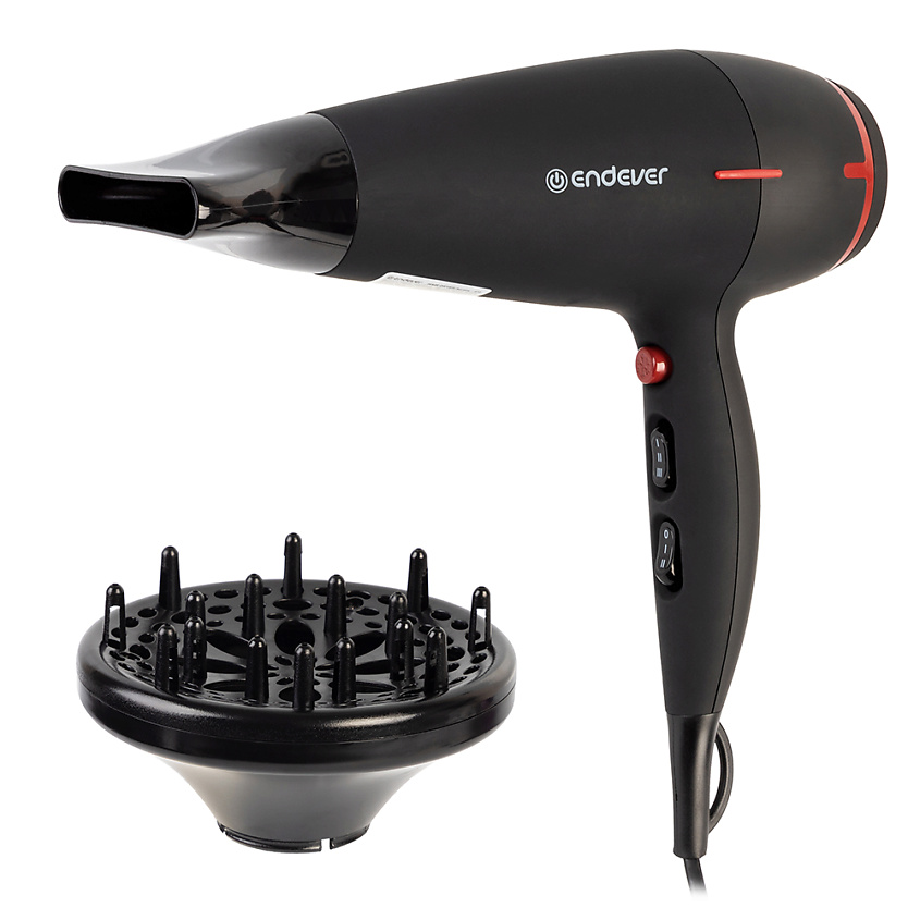 Изображение товара ENDEVER Фен для волос AURORA-472, Черный