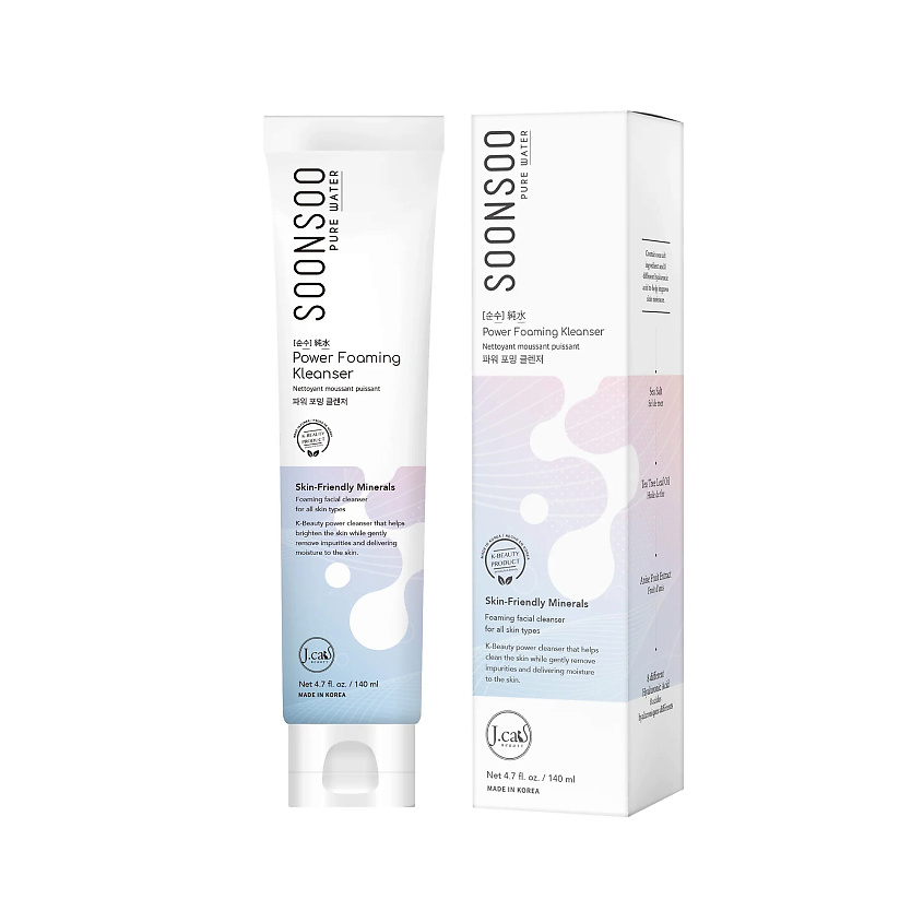 Изображение товара Пенка для умывания J. CAT BEAUTY SoonSoo Power Foaming Kleanser 140 мл для всех типов кожи