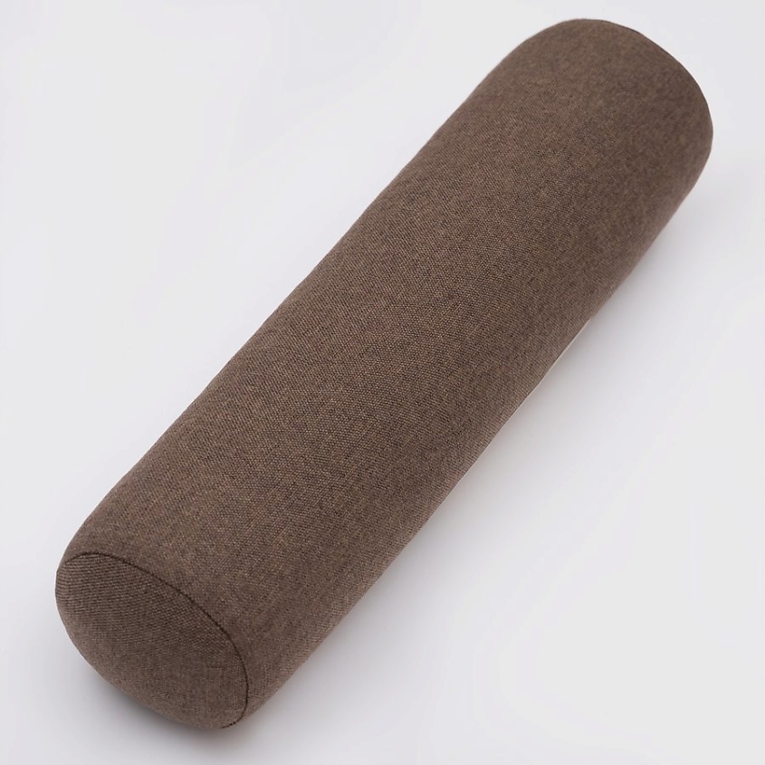 Изображение товара BIO TEXTILES Валик для йоги с лузгой гречихи рогожка, цвет: Коричневый, 1 цвет, срок годности - 5 лет (срок службы - 2 года). Размер 40 см * 10 см