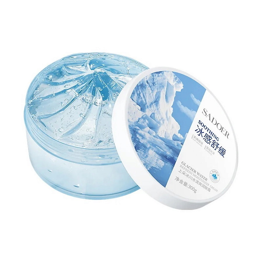 Изображение товара SADOER Крем для лица и тела освежающий и увлажняющий с ледниковой водой, 300 гр.