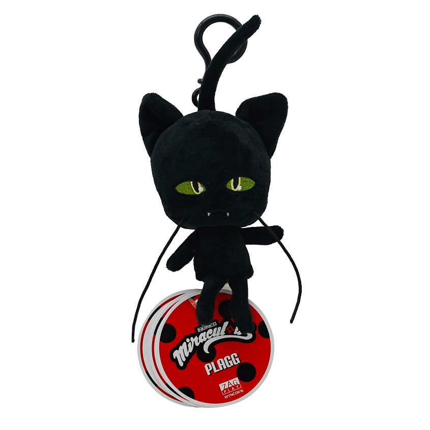 Изображение товара MIRACULOUS Мягкая игрушка плюшевый квами Плагг Леди Баг и Супер кот, Черный