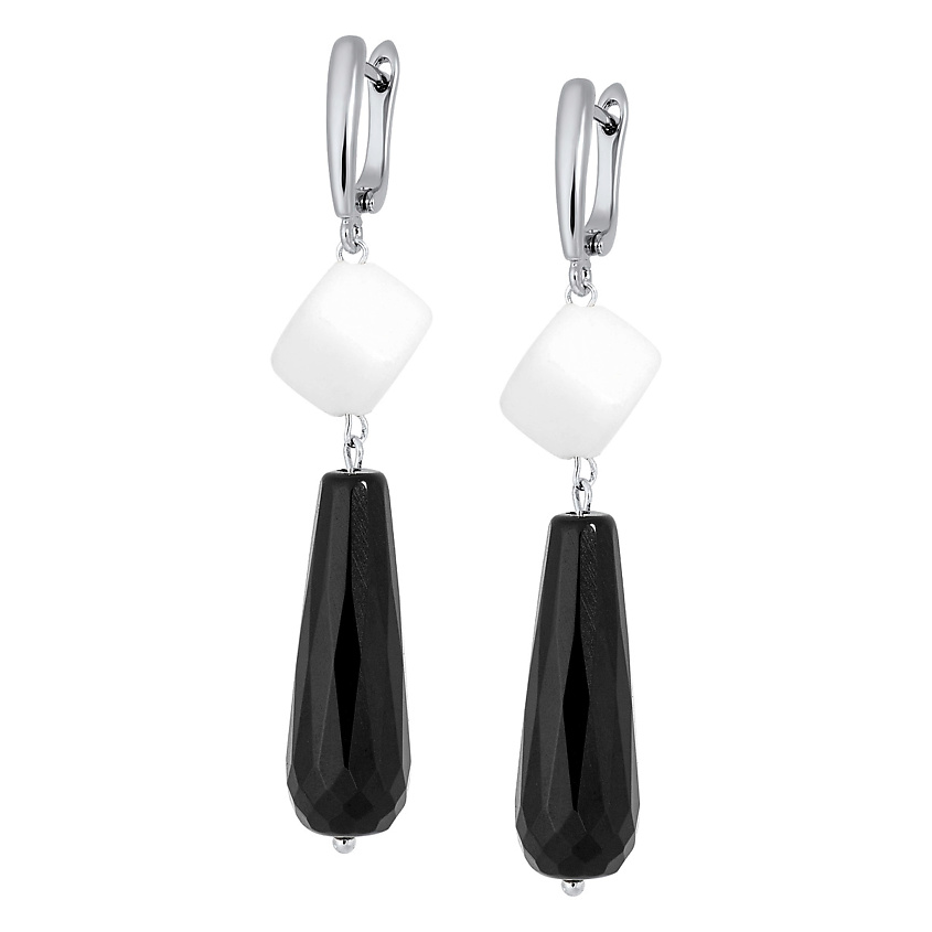 Изображение товара KOSHIKA Серьги Супрематизм, цвет: Белый