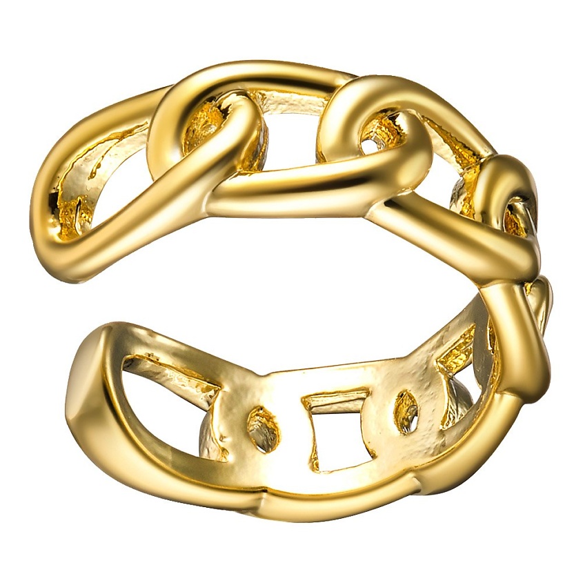 Изображение товара UVI JEWELLERY Серебристый кафф в виде звеньев, золотой