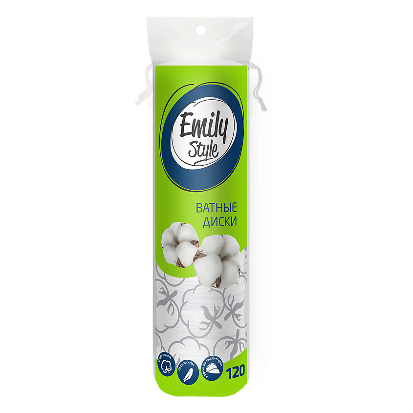 Изображение товара EMILYSTYLE Ватные диски, 120 шт