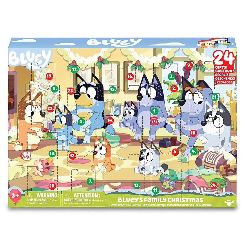 Изображение товара BLUEY Bluey Family Рождественский Адвент Календарь, 1 набор