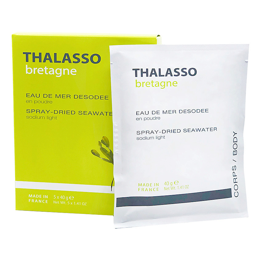 Изображение товара THALASSO BRETAGNE Ванна Распыленная Сухая Морская Вода с пониженным содержанием NaCl, 40 г