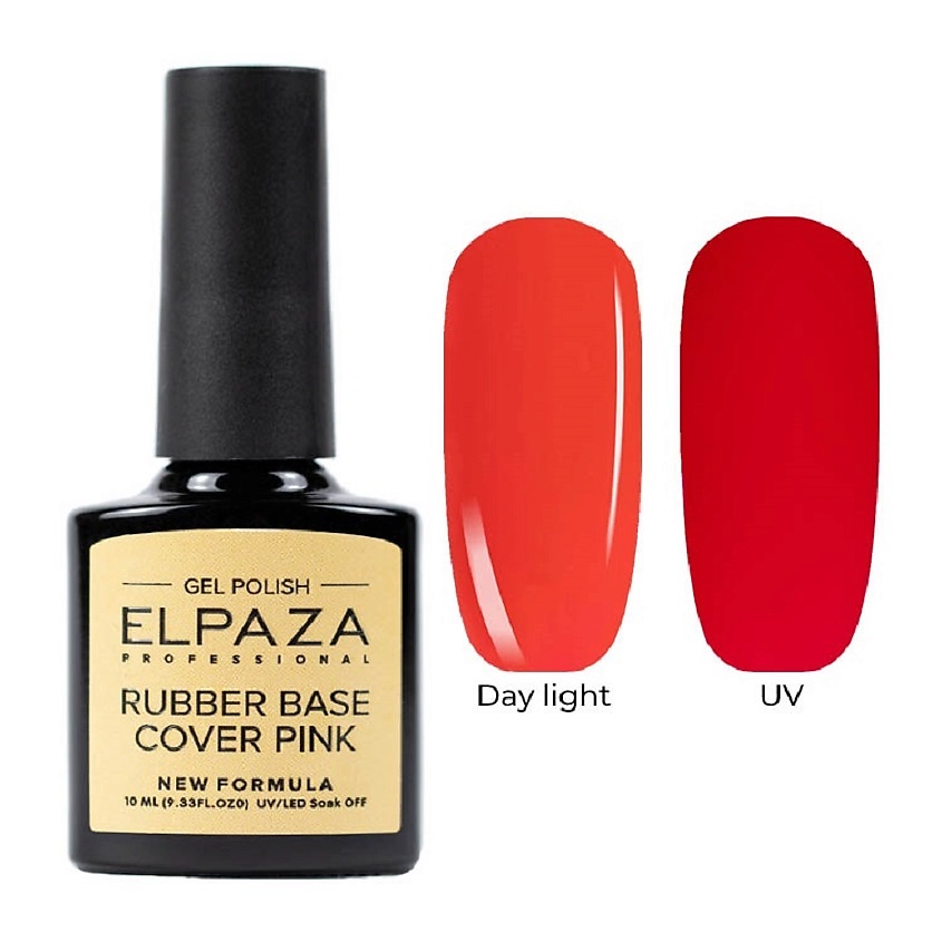 Изображение товара ELPAZA PROFESSIONAL База каучуковая Cover Rubber Base Neon, цвет: Красно-розовый 07