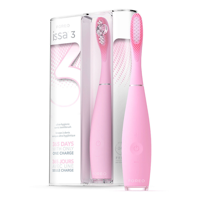 Изображение товара FOREO ISSA 3 ультрагигиеничная звуковая зубная щетка 4 в 1 Pearl Pink