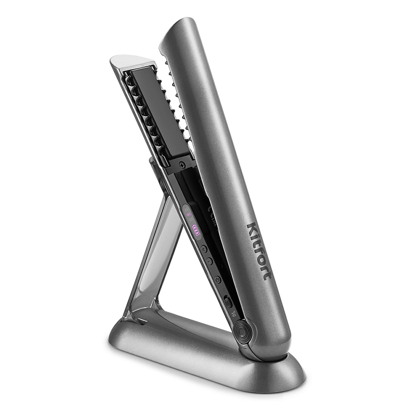 Изображение товара KITFORT Беспроводной выпрямитель для волос КТ-3220, Серый