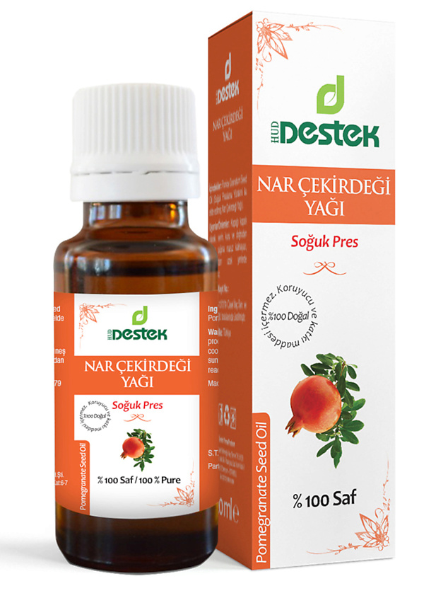 Изображение товара Масло гранатовых косточек для лица натуральное 20 мл от DESTEK