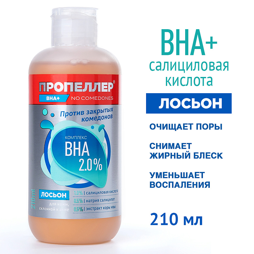 Изображение товара ПРОПЕЛЛЕР Лосьон КОМПЛЕКС ВНА 2,0% для кожи, склонной к акне, 210 мл
