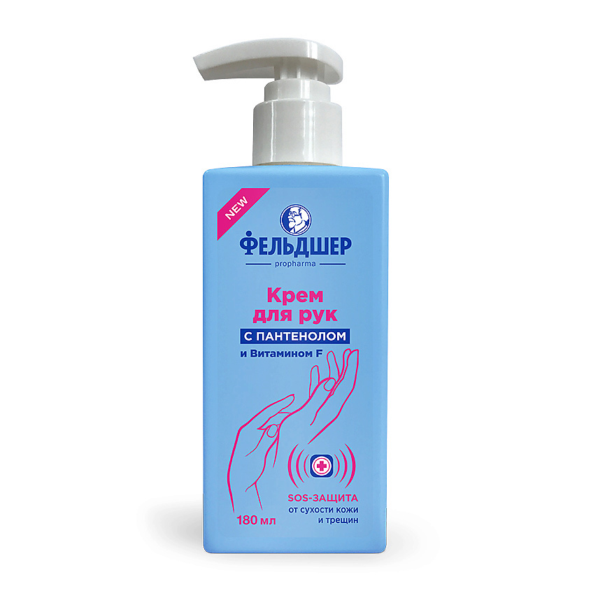Изображение товара ФЕЛЬДШЕР Крем для рук с пантенолом и витамином F «SOS-защита», 180 мл