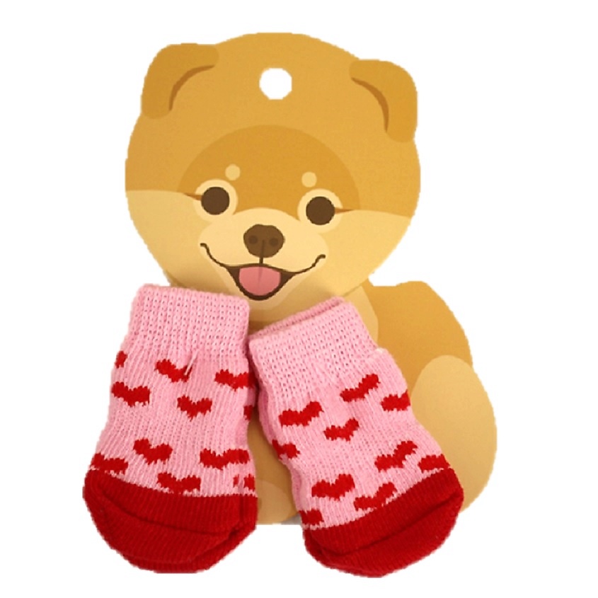 Изображение товара FRIEND OF MINE Носки для собак PINK #FOM_mypinkresume, 4 шт.