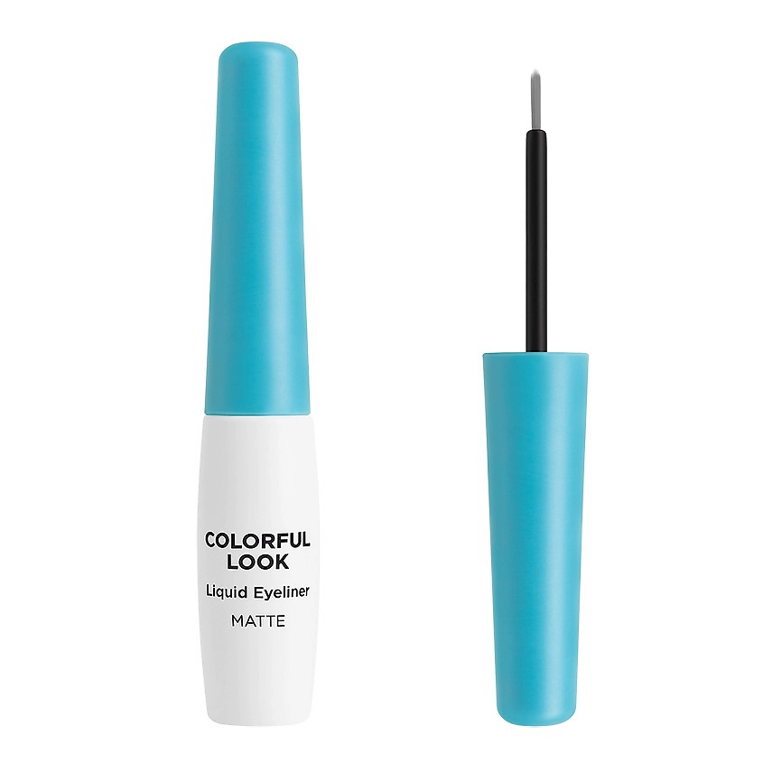 Изображение товара ЛЭТУАЛЬ Жидкая матовая подводка для глаз Colourful Look, голубой, 6.5 мл