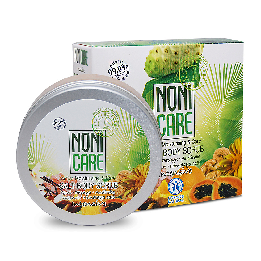 Изображение товара NONICARE Скраб для тела соляной с маслом ши, лемонграсса, андиробы, 200 мл