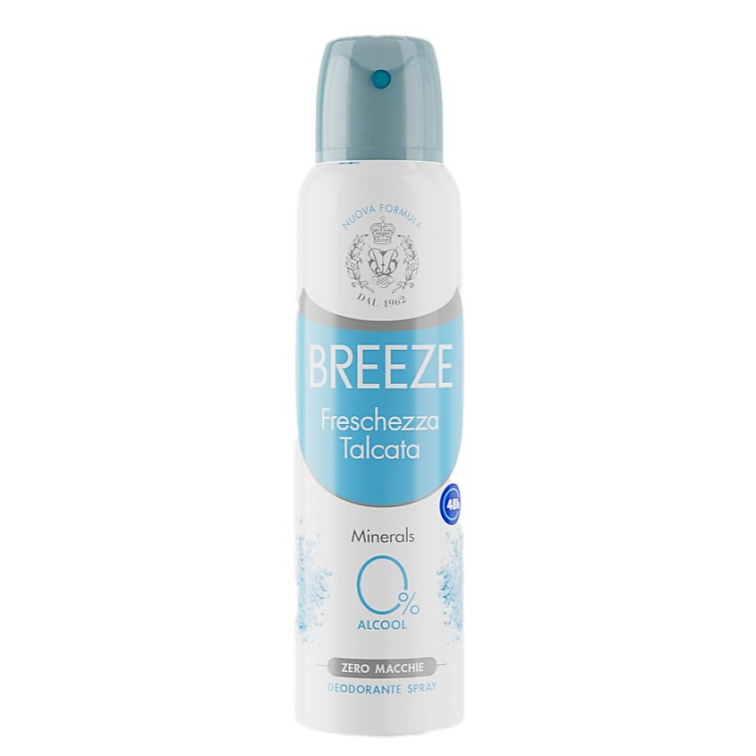 Изображение товара BREEZE Дезодорант для тела в аэрозольной упаковке FRESCHEZZA TALCATA, 150 мл