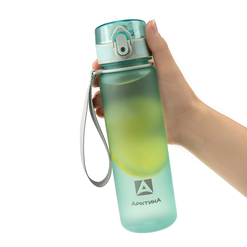 Изображение товара Бутылка для воды Арктика 0.5 л тритановая с ситечком и ремешком