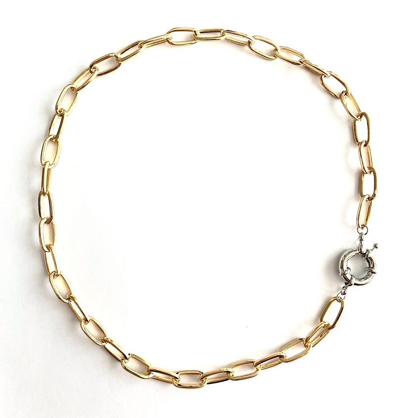 Изображение товара SLOMAYA Колье биколор, цвет: Серебряный, размер: 47