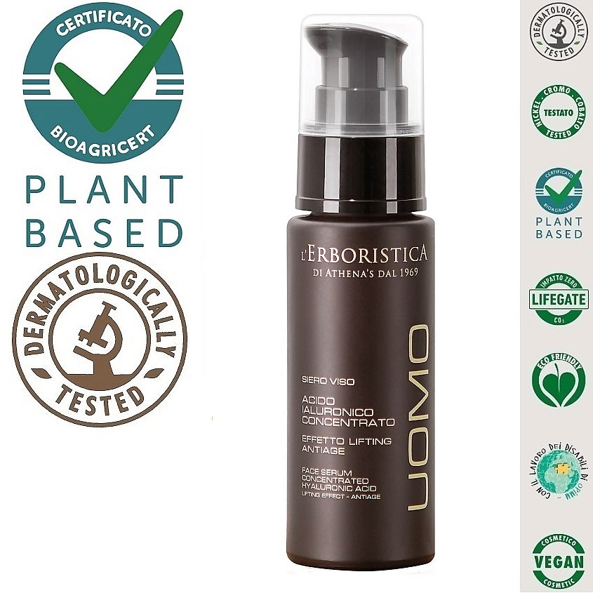 Изображение товара L`ERBORISTICA Натуральная сыворотка для лица концентрированная с гиалуроновой кислотой, 30 мл
