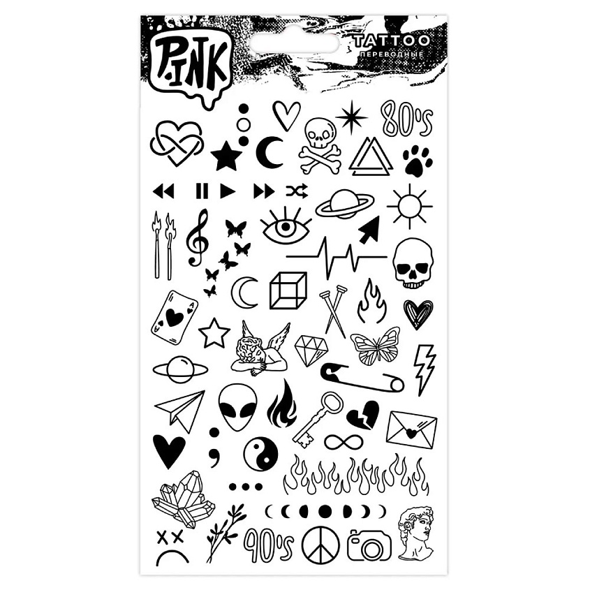 Изображение товара P.INK Наклейки-тату переводные Минималистичные тату, 1 шт.