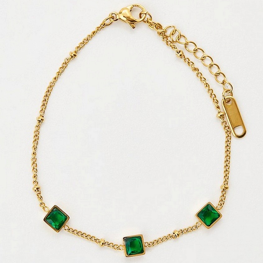 Изображение товара PABUR Браслет BLACK, цвет: зеленый, размер: 19