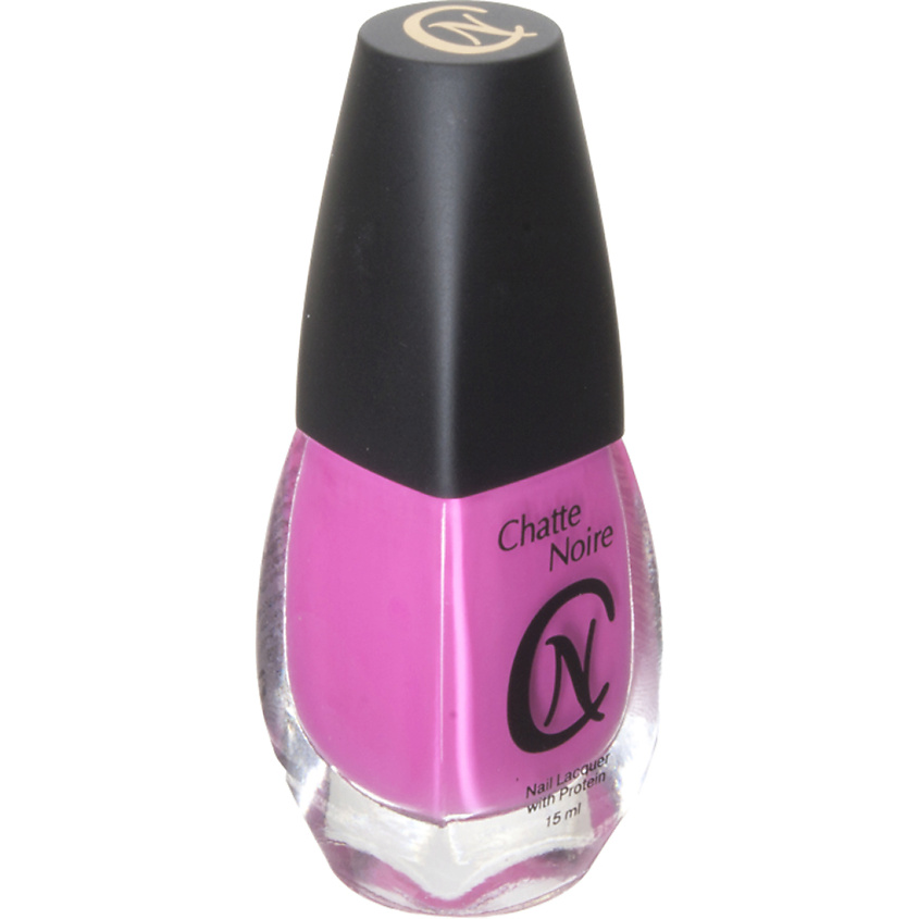 Изображение товара Лак для ногтей CHATTE NOIRE Неон, светло-розовый, быстросохнущий, 15 оттенков
