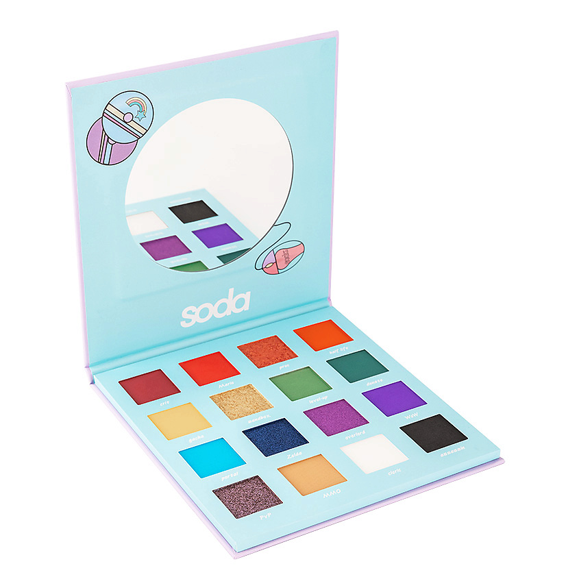 Изображение товара SODA Палетка теней GAME OVER #gamergirl, 001 "OLD SCHOOL", 25,6 г