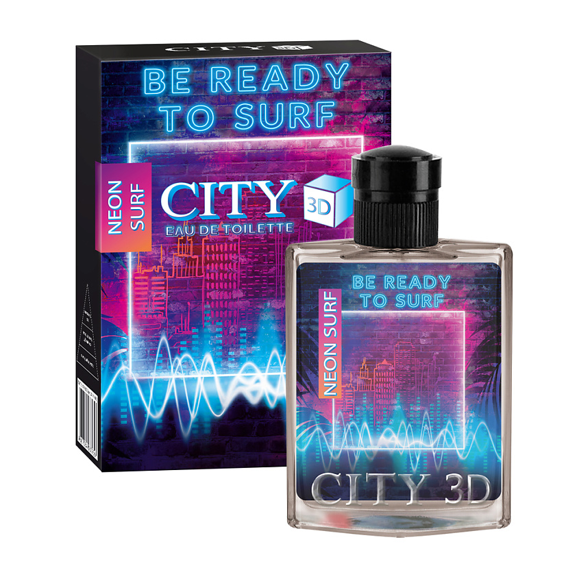 Изображение товара CITY PARFUM Туалетная вода мужская CITY 3D Neon Surf, 90 мл