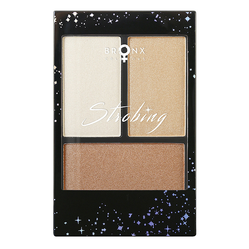 Изображение товара BRONX COLORS Палетка для стробинга STROBING PALETTE, GOLDEN, 20 г