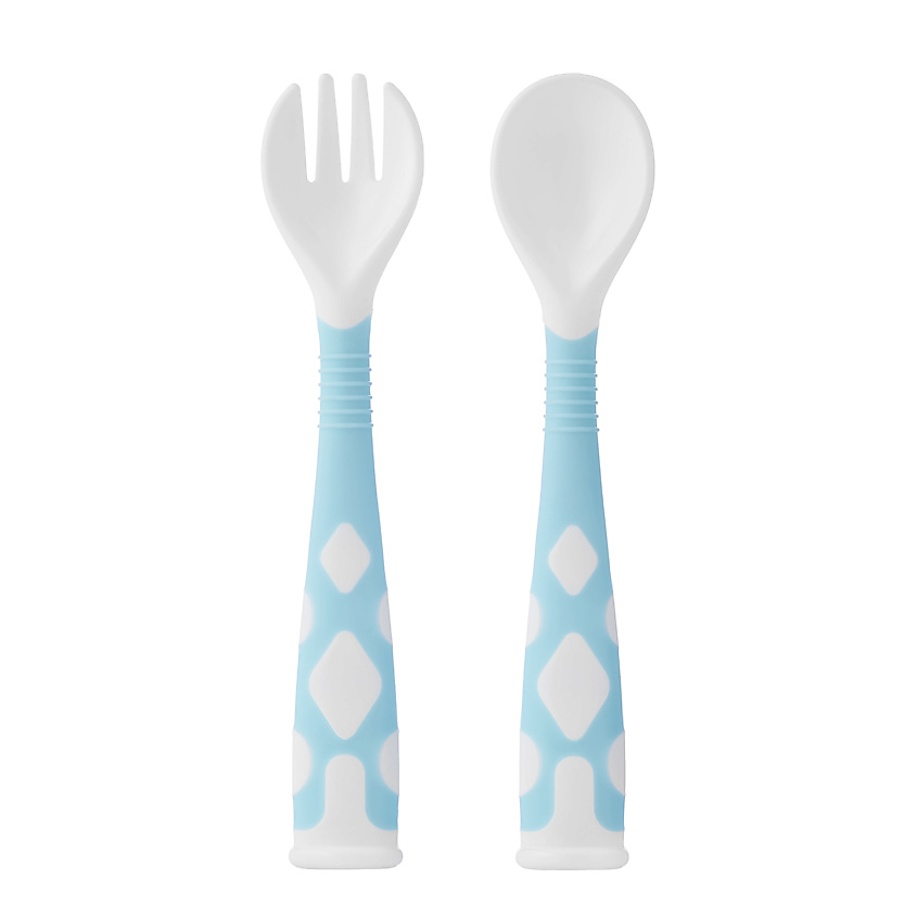 Изображение товара ROXY KIDS Набор гибких столовых приборов для малышей в пенале, Голубой