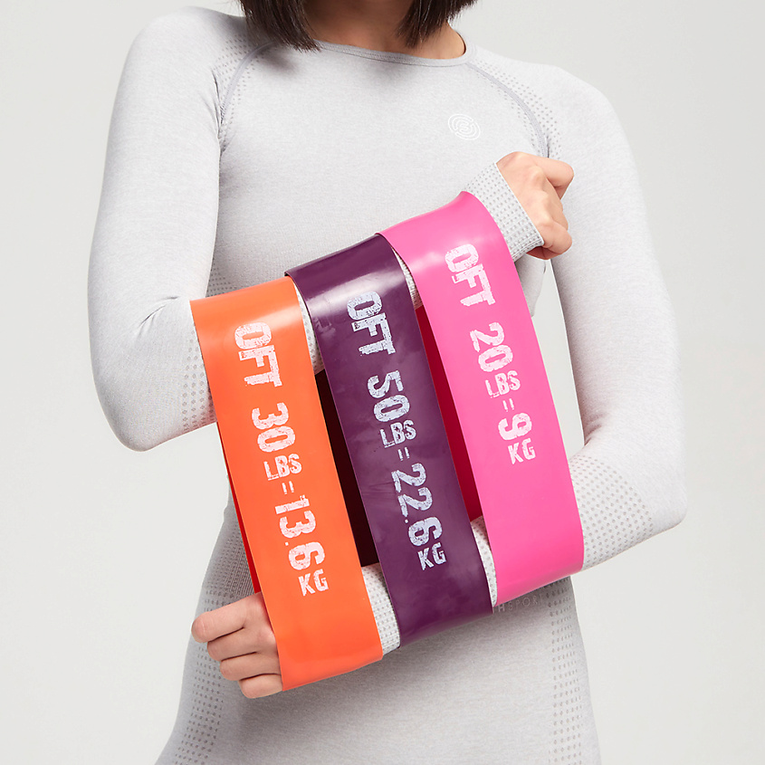 Изображение товара ORIGINAL FITTOOLS Набор фитнес-резинок для тренировки рук и ног, 1 шт.