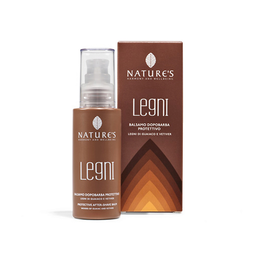 Изображение товара NATURE'S HARMONY AND WELLBEING Бальзам после бритья с гваяковым деревом и ветивером Legni Nature's, 100 мл