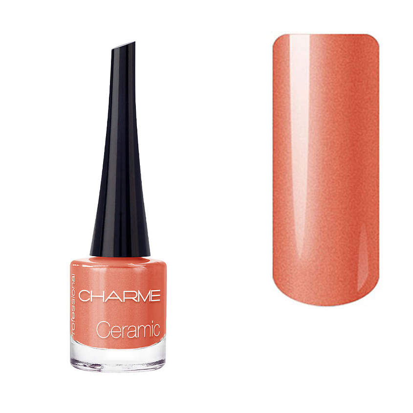 Изображение товара CHARME Лак для ногтей Ceramic Коралловый матовый 5 мл французский качественный лак