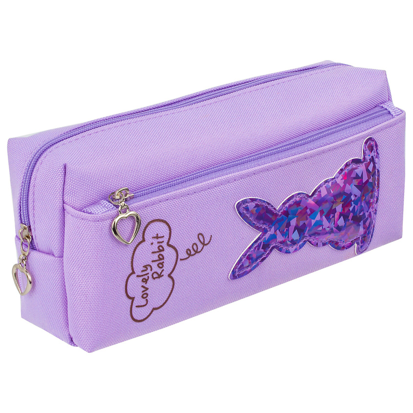 Изображение товара Фиолетовая Пенал-косметичка ЮНЛАНДИЯ Барбоска для мелочей